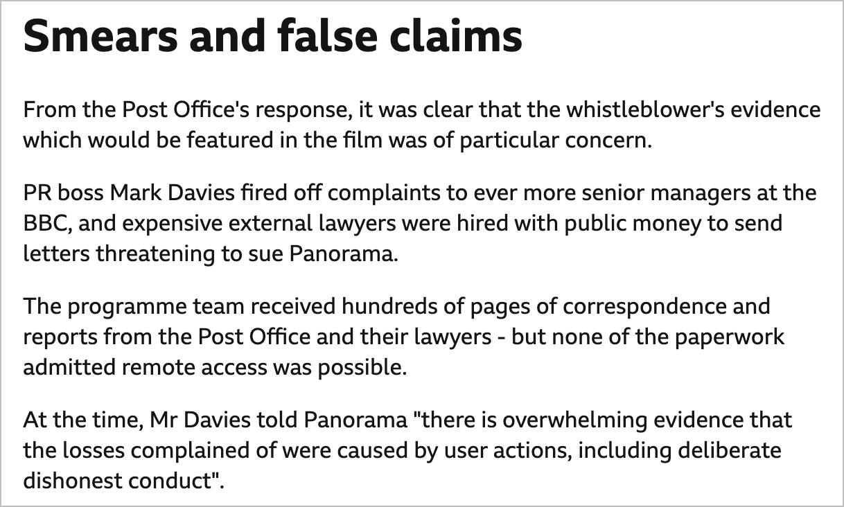 Many were wrongly prosecuted after faulty software said money was missing from their Post Office branch accounts